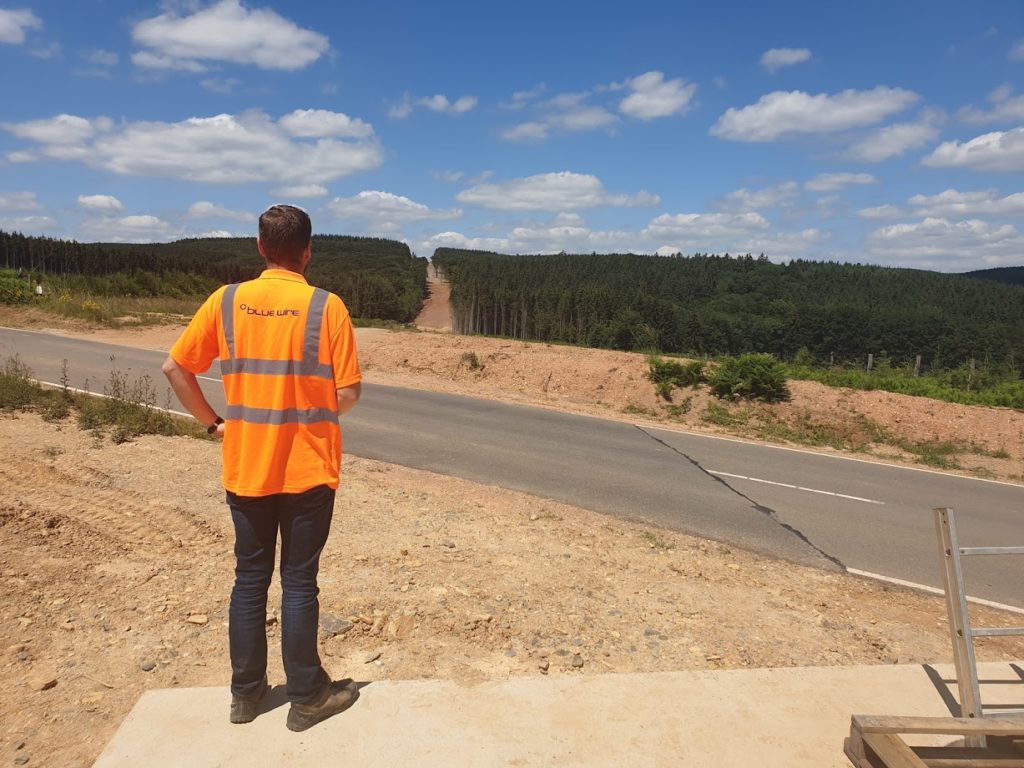 Réseaux de fibre optique au barrage de la Sûre au Luxembourg